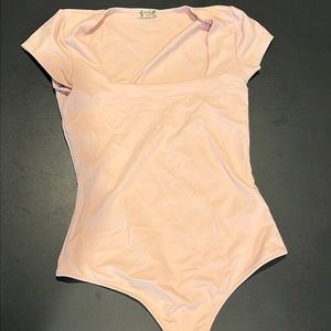 Free People Intimately Pink Body Suit Size Small